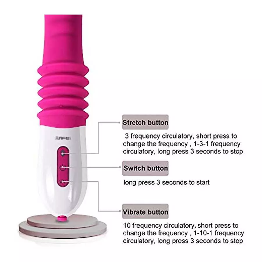 Anfei Vibrator Adult Sex Toys Silicone Clitorial Stimulator Waterproof USB Rechargeable Vibrating G-Spot Power Wand Massager 10 