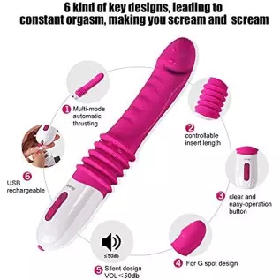 Anfei Vibrator Adult Sex Toys Silicone Clitorial Stimulator Waterproof USB Rechargeable Vibrating G-Spot Power Wand Massager 10 