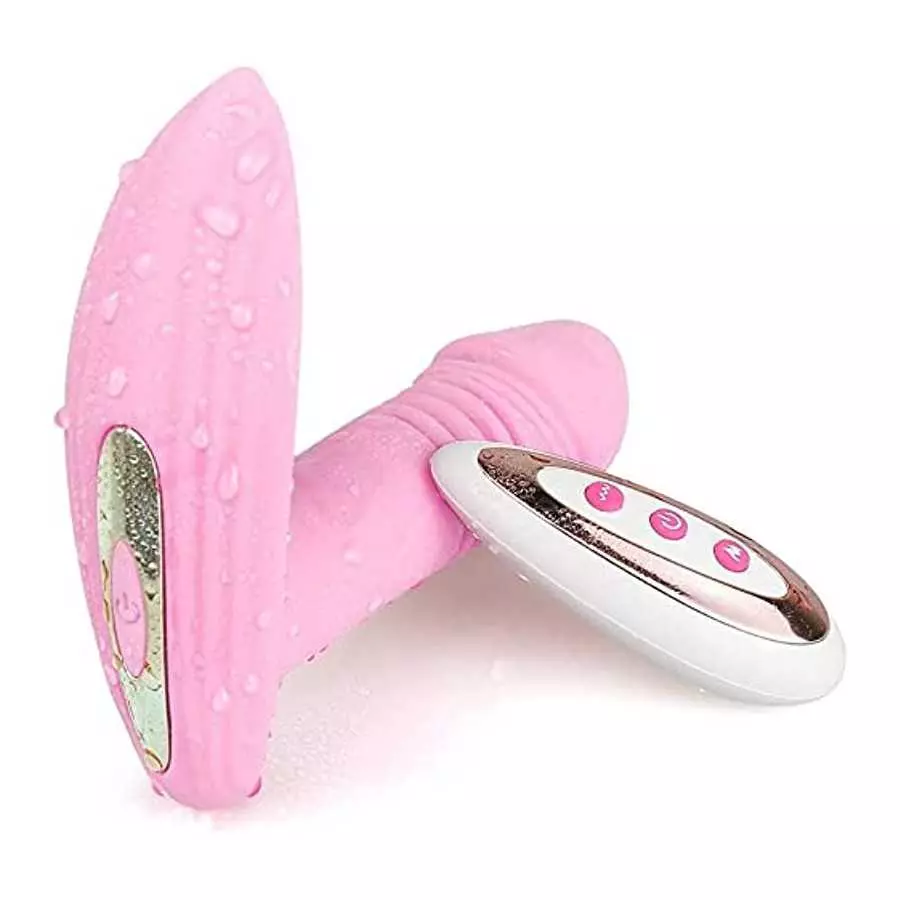 Rechargeable Clit and G-spot Vibrator, Sex Toy Couples Vibrator with 9 Powerful Vibrations, Wireless Remote Control Clitoral G-s Rechargeable Clit and G-spot Vibrator, Sex Toy Couples Vibrator with 9 Powerful Vibrations, Wireless Remote Control Clitoral G-s