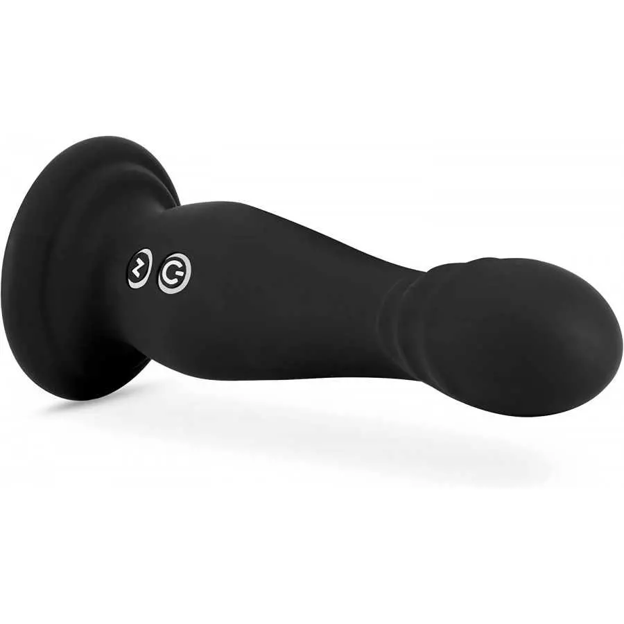 Blush Amsterdam - 6.5 Inch Ultrasilk Smooth Puria Silicone Vibrating G Spot P Spot Dildo - 10 Rumble Tech Vibration Modes - Wate