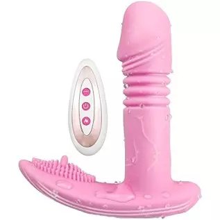 Rechargeable Clit and G-spot Vibrator, Sex Toy Couples Vibrator with 9 Powerful Vibrations, Wireless Remote Control Clitoral G-s Rechargeable Clit and G-spot Vibrator, Sex Toy Couples Vibrator with 9 Powerful Vibrations, Wireless Remote Control Clitoral G-s