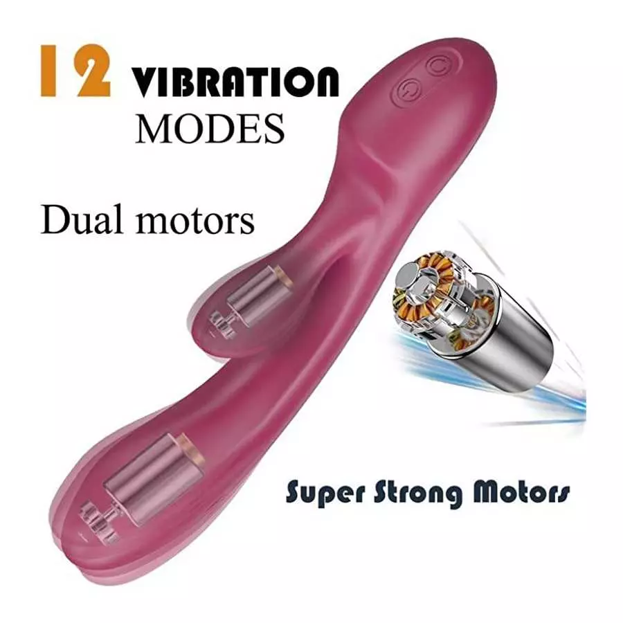 G Spot Rabbit Vibrator for Women - Dual Motor Adult Toys for Womens Sex Pleasure Couples Vibrators for Woman Pleasure with 12 Po