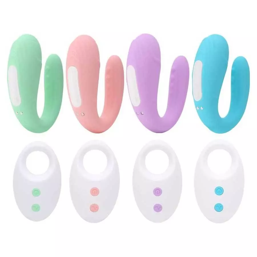 Clitoral & G-spot Vibrator, Waterproof Couples Vibrator with 10 Powerful Vibrations (Two Motors) (Green)