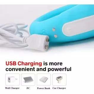 Clitoral & G-spot Vibrator, Waterproof Couples Vibrator with 10 Powerful Vibrations (Two Motors) (Green)