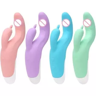 G Spot Rabbit Vibrator for Women Bunny Ear for Clitoris G-spot Stimulation (Purple)