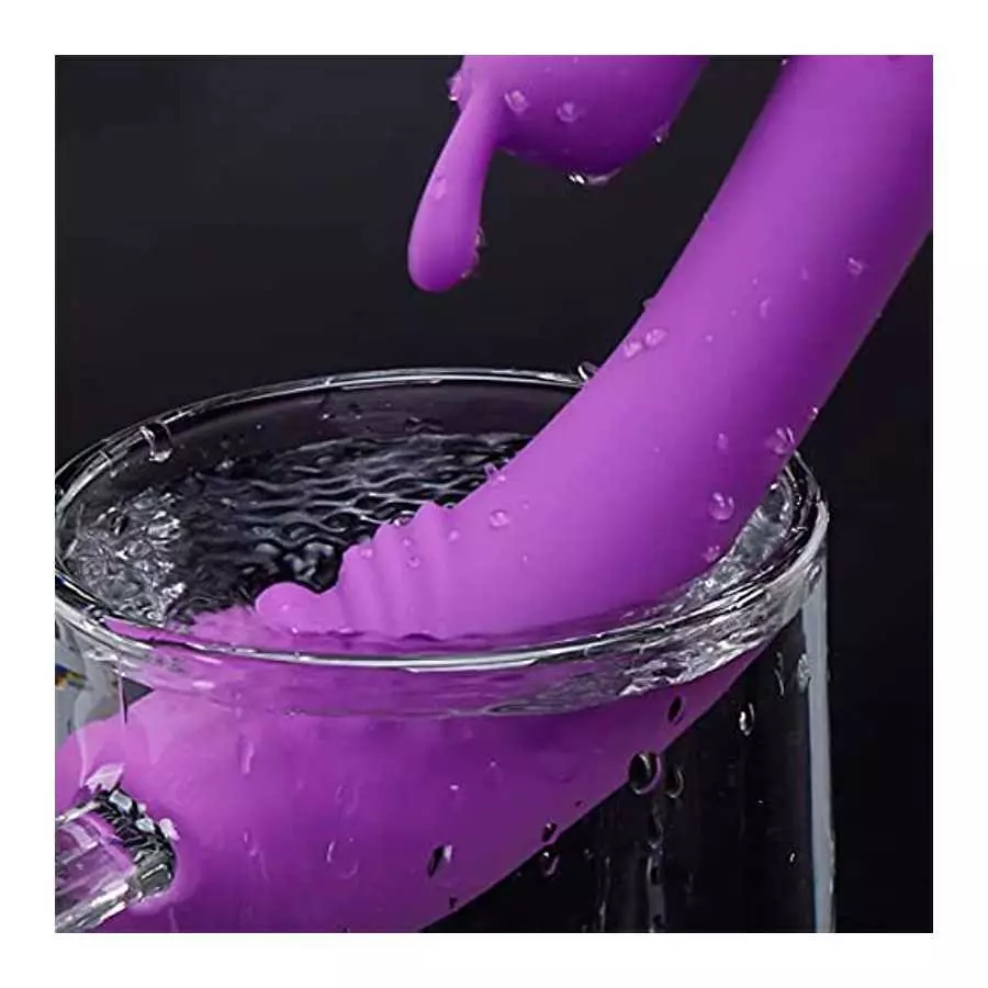 G Spot Rabbit Vibrator Sex Toys for Clitoris G-spot Stimulation Waterproof Dildo Vibrator with 3 Modes of Vibration & 5 Modes of