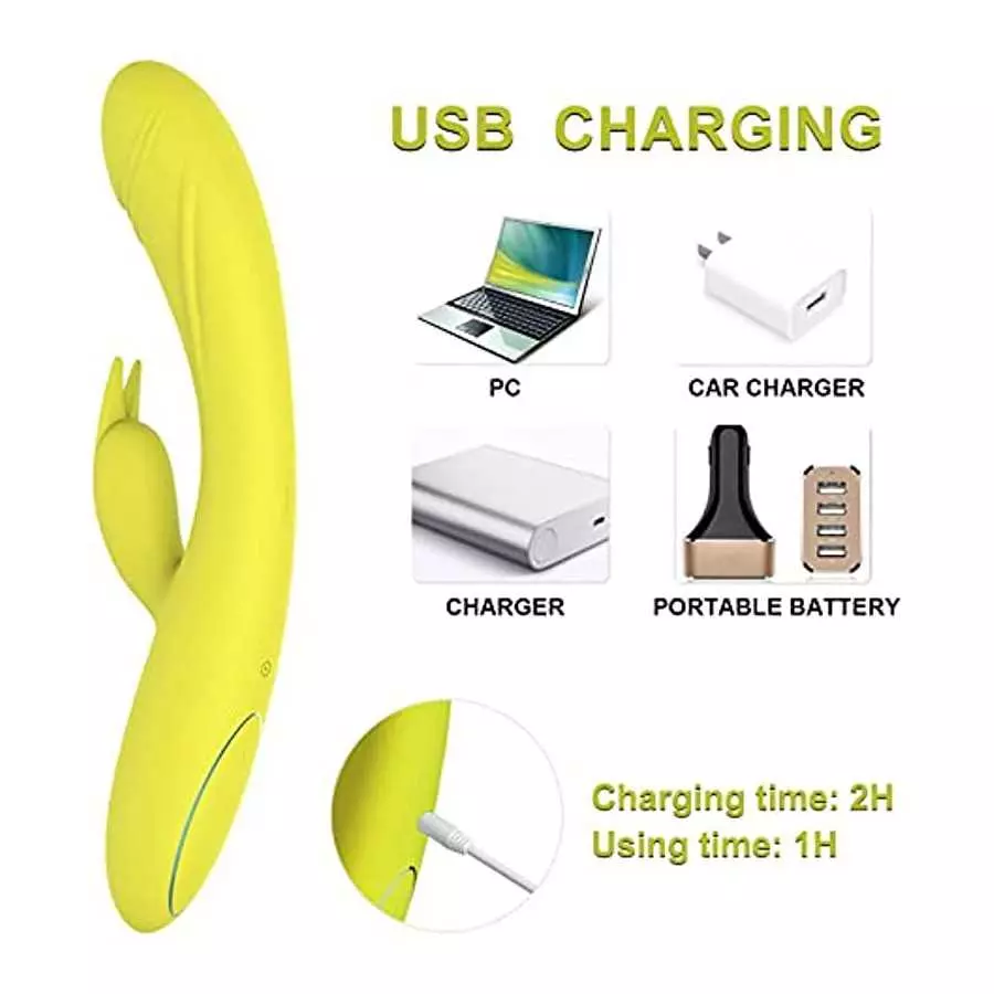 G Spot Rabbit Vibrator for Women - Adult Toys for Womens Sex Pleasure Couples Sex Toys Dildo Vibrators for Woman Pleasure 10 Pow