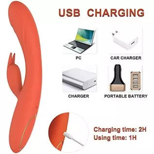 G-spot Rabbit Vibrator Clitoral Stimulator - Realistic Dildo Vaginal Anal Massager with 10 Vibration Modes, Waterproof Rechargea G-spot Rabbit Vibrator Clitoral Stimulator - Realistic Dildo Vaginal Anal Massager with 10 Vibration Modes, Waterproof Rechargea