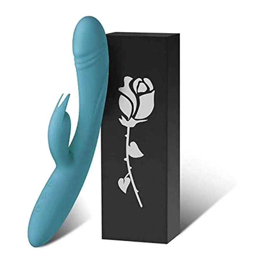Rabbit Vibrator G Spot Vibrator Dildo with Independent Clitoral Stimulator, Anal Clit Stimulation, Adult Sex Toy for Women Pleas