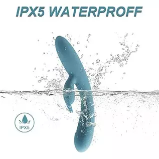 Rabbit Vibrator G Spot Vibrator Dildo with Independent Clitoral Stimulator, Anal Clit Stimulation, Adult Sex Toy for Women Pleas