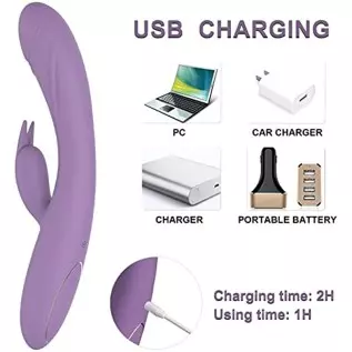 Rabbit Vibrator Clitoral Sex Toy for Women Pleasure G-Spot Clitoris Stimulator with 10 Powerful Vibration Adult Toy