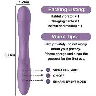 Rabbit Vibrator Clitoral Sex Toy for Women Pleasure G-Spot Clitoris Stimulator with 10 Powerful Vibration Adult Toy