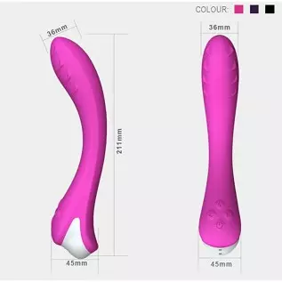 G-spot Dual Motors Vibrators, Rose Sex Toys for Clitoris G-spot Stimulation, Full Silicone Body Wand with 8 Modes&Heating Functi