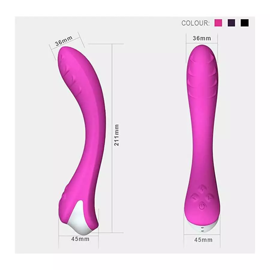 G-spot Dual Motors Vibrators, Rose Sex Toys for Clitoris G-spot Stimulation, Full Silicone Body Wand with 8 Modes&Heating Functi
