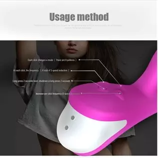 G-spot Dual Motors Vibrators, Rose Sex Toys for Clitoris G-spot Stimulation, Full Silicone Body Wand with 8 Modes&Heating Functi