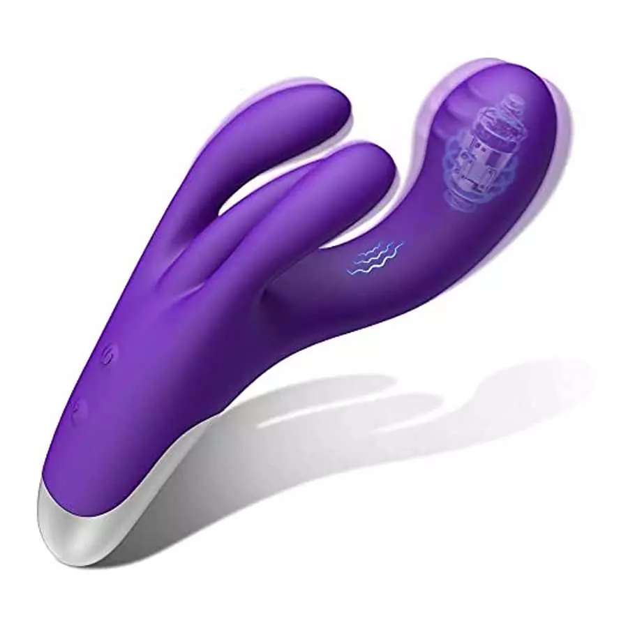 MOONA Rabbit Vibrator for G-spot Clitoral Stimulation, Powerful Dildo with 10 Vibration , Waterproof Adult Sex Toy for Women MOONA Rabbit Vibrator for G-spot Clitoral Stimulation, Powerful Dildo with 10 Vibration , Waterproof Adult Sex Toy for Women