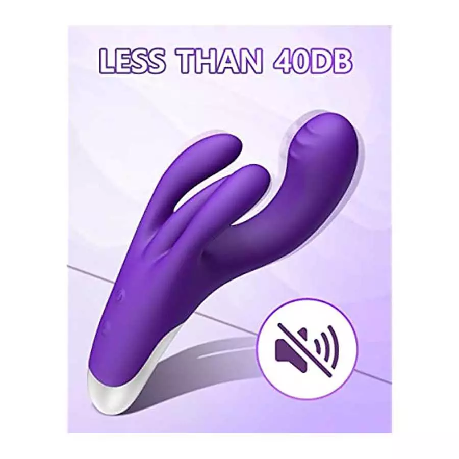 MOONA Rabbit Vibrator for G-spot Clitoral Stimulation, Powerful Dildo with 10 Vibration , Waterproof Adult Sex Toy for Women