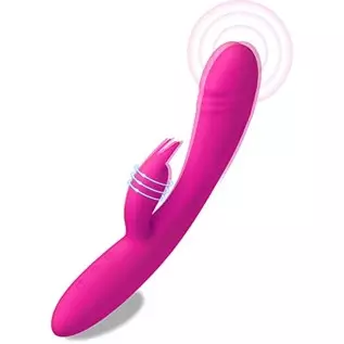 G Spot Rabbit Dildo Vibrator with 10 Powerful Vibrations Dual Motor Stimulator Massager for Clitoral Vaginal Stimulation Adult S