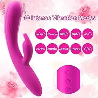 G Spot Rabbit Dildo Vibrator with 10 Powerful Vibrations Dual Motor Stimulator Massager for Clitoral Vaginal Stimulation Adult S G Spot Rabbit Dildo Vibrator with 10 Powerful Vibrations Dual Motor Stimulator Massager for Clitoral Vaginal Stimulation Adult S