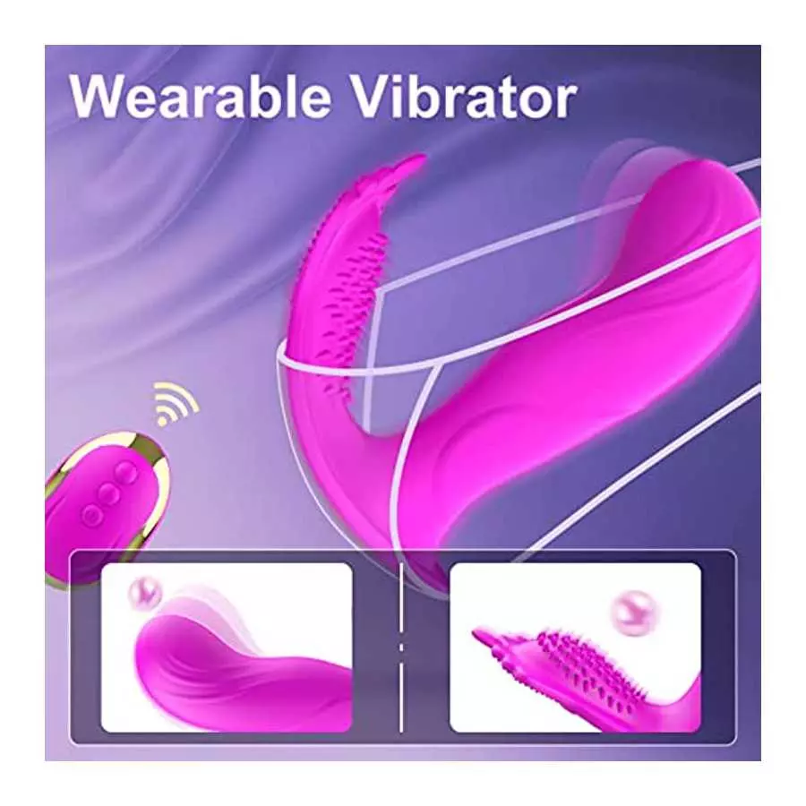 Adult Sex Toys for Women G Spot Vibrator - Wearable Panty Vibrator with 10 Vibrating Modes, Remote Control Vibrator Anal Nipple 