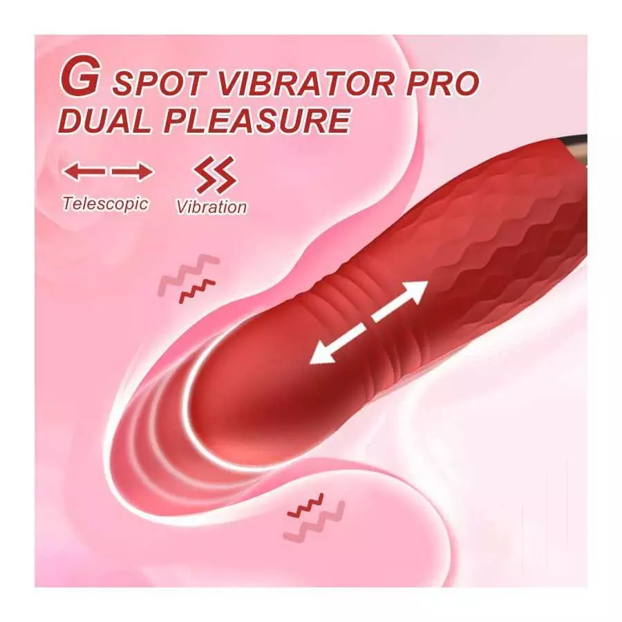 Rose Sex Stimulator for Women and Couple, 10 Speed Vibration with G spot, Clitoral and Nipple Stimulation