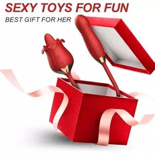 Rose Sex Stimulator for Women and Couple, 10 Speed Vibration with G spot, Clitoral and Nipple Stimulation Rose Sex Stimulator for Women and Couple, 10 Speed Vibration with G spot, Clitoral and Nipple Stimulation