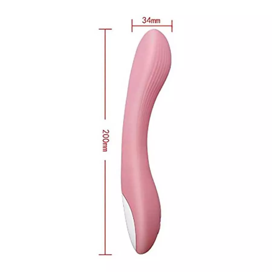 Clitoris G-Spot Vibrator Pink Waterproof Clitoris Stimulator Vibrating Stick Silicone Sex Toy for Women