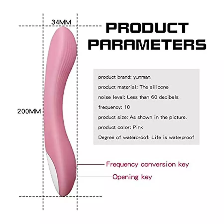 Clitoris G-Spot Vibrator Pink Waterproof Clitoris Stimulator Vibrating Stick Silicone Sex Toy for Women