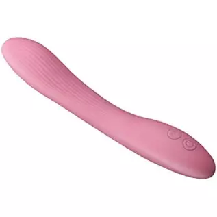 Clitoris G-Spot Vibrator Pink Waterproof Clitoris Stimulator Vibrating Stick Silicone Sex Toy for Women