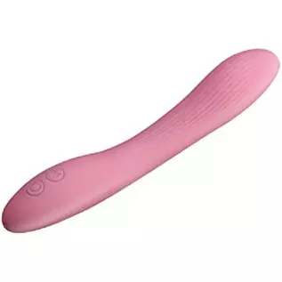 Clitoris G-Spot Vibrator Pink Waterproof Clitoris Stimulator Vibrating Stick Silicone Sex Toy for Women