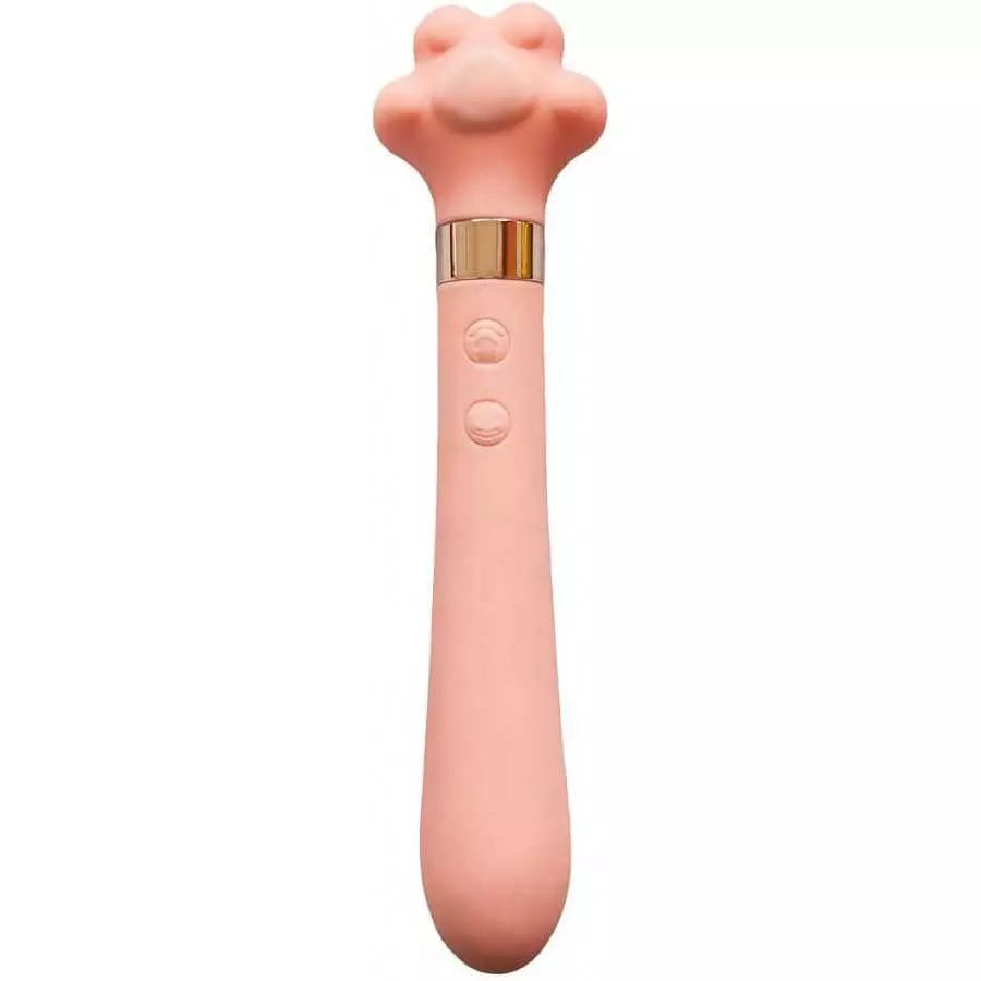 Cat Paw G Spot Vibrator, 2 in 1 Silicone Breast Vbration Hidden Dildo 7 Frequency 9 Vibration Modes, Waterproof Cat's Paw Sex To