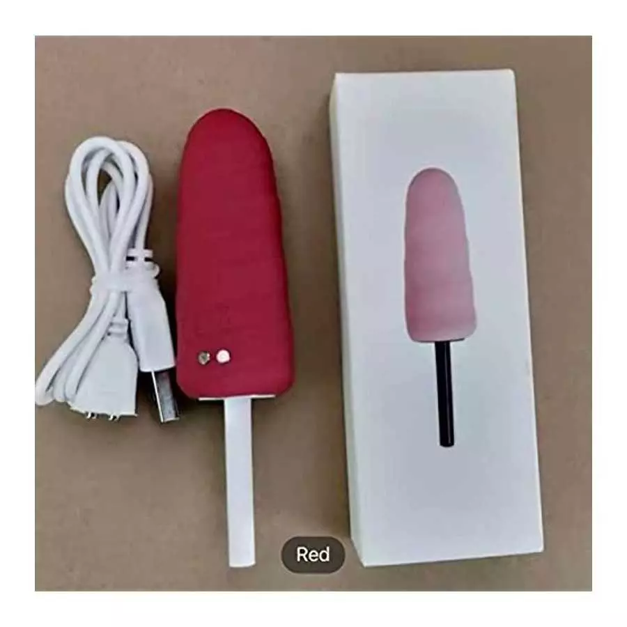 Ice Cream Lollipop Vibrator G- Spot Silicone Dildo Ice Cream Lollipop Vibrator G- Spot Silicone Dildo