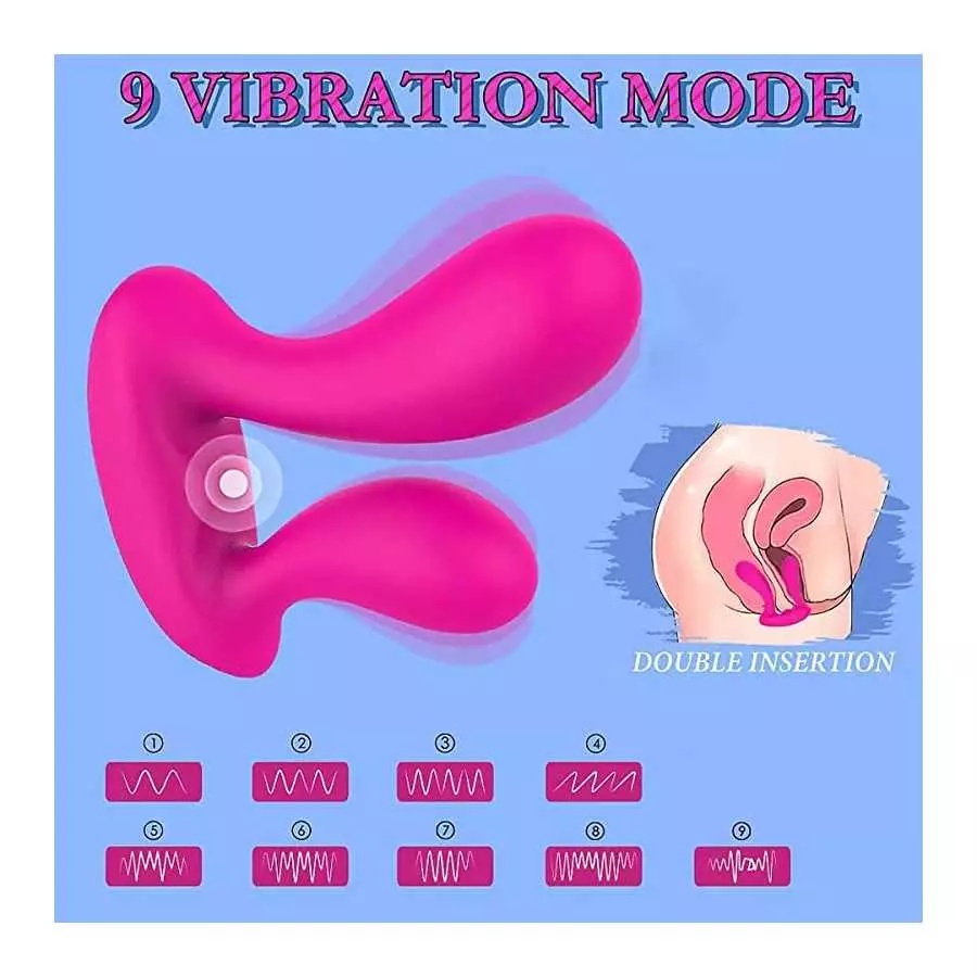OMEKIIDA Wearable Vibrators, Rechargeable Wireless Remote Control Vibrating, Massager Vibrating Underwear Panty Vibrator Dildo V