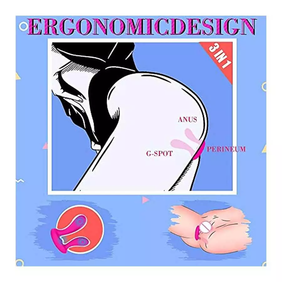 OMEKIIDA Wearable Vibrators, Rechargeable Wireless Remote Control Vibrating, Massager Vibrating Underwear Panty Vibrator Dildo V