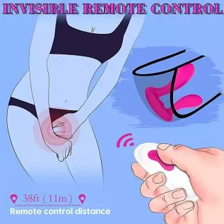 OMEKIIDA Wearable Vibrators, Rechargeable Wireless Remote Control Vibrating, Massager Vibrating Underwear Panty Vibrator Dildo V