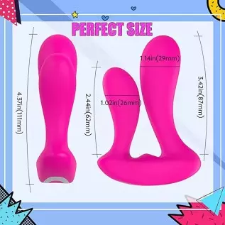 OMEKIIDA Wearable Vibrators, Rechargeable Wireless Remote Control Vibrating, Massager Vibrating Underwear Panty Vibrator Dildo V