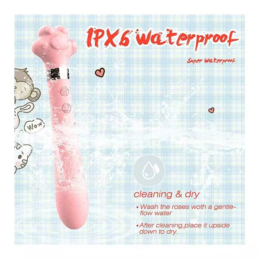 OMEKIIDA Drop Shipping Women's g spot Stimulator Cat Claw Vibrator Nipple Massager Vibrator Sex Toys for Woman (Pink)