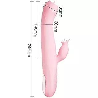 Sucking Vibrator G Spot Sucker Toy Rose for Women Telescopic Rabbit Silicone pleasurable Heat Toys Vibrate Dildo Orgasm Vagina P