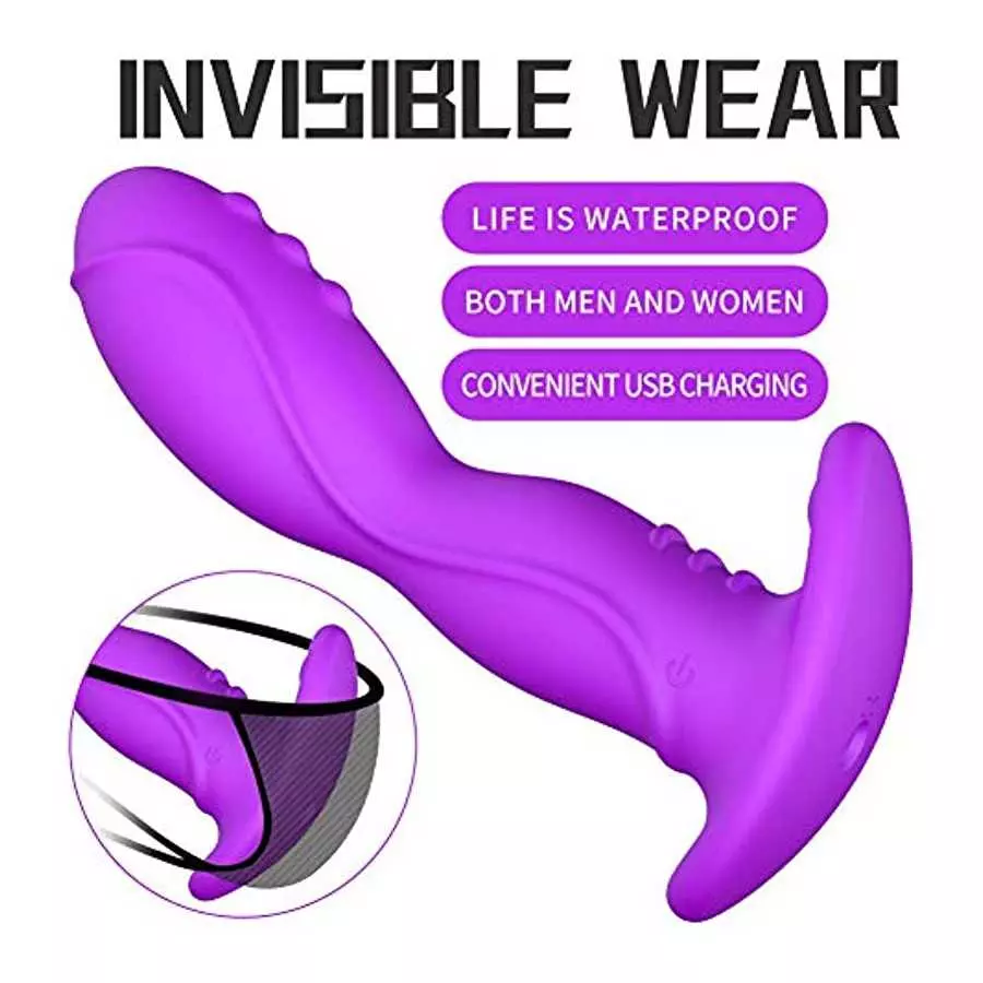 Clitoral G-Spot Remote Quiet Wiggling Wearable Panty Rabbit Vibrator Modes Softer Multi Powerful Flexible Massage for Women Anal