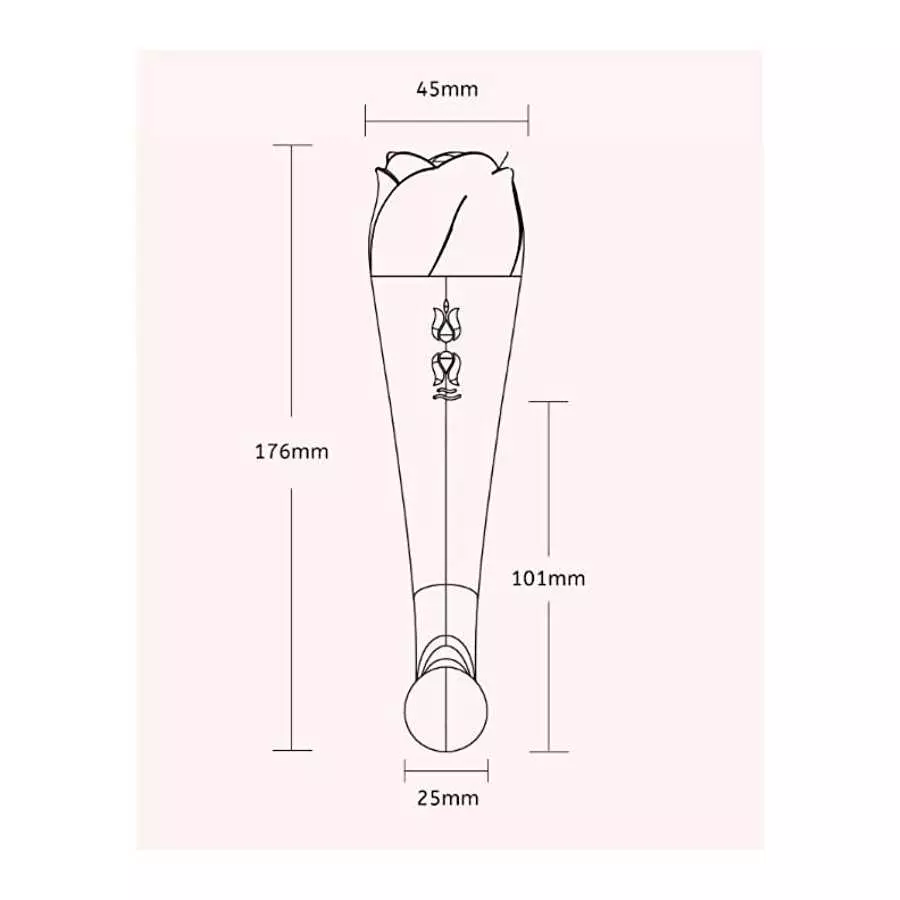 Rose Sex,Rose Toy Vibrator for Women,Tongue Licking Mini Clitoral Vibrator Stimulator with 9 Vibrating Pleasure for Clitoris & N
