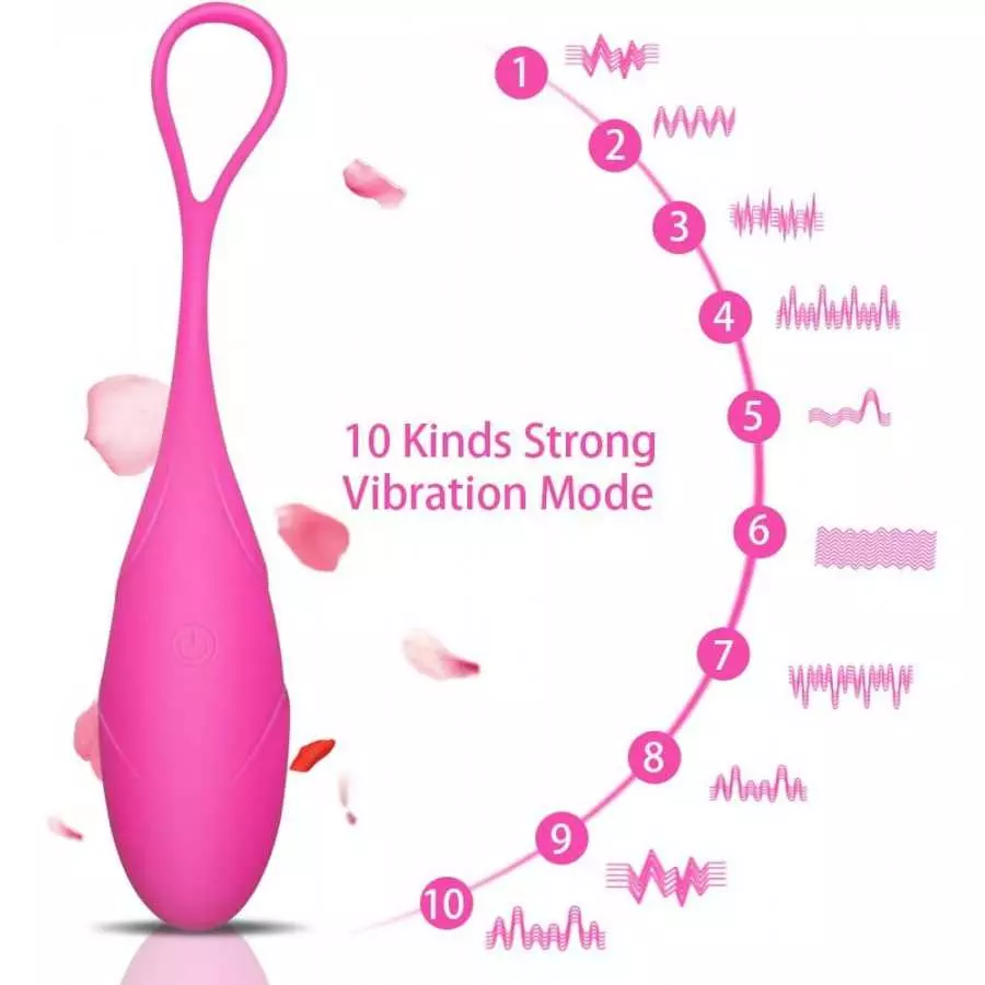 Vibrators G-Spot Sex Vibrating Egg Ben Wa Ball USB Wireless Remote Stimulator Adult Sex Toys for Women,Pink