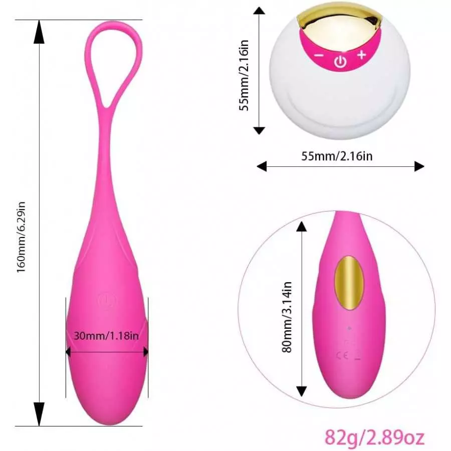 Vibrators G-Spot Sex Vibrating Egg Ben Wa Ball USB Wireless Remote Stimulator Adult Sex Toys for Women,Pink
