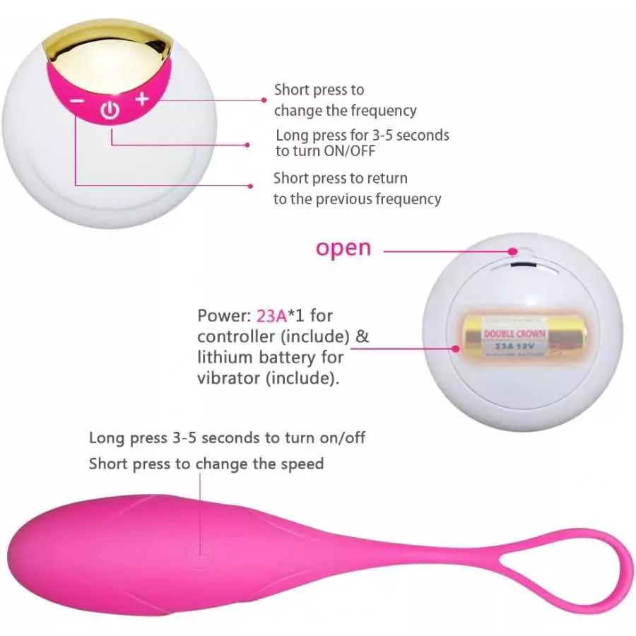 Vibrators G-Spot Sex Vibrating Egg Ben Wa Ball USB Wireless Remote Stimulator Adult Sex Toys for Women,Pink
