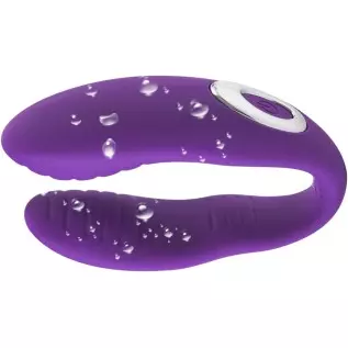Rechargeable 12-Frequency U-Shaped Vibrator Wearing Vibrator Couple Sex G-spot-Purple Rechargeable 12-Frequency U-Shaped Vibrator Wearing Vibrator Couple Sex G-spot-Purple