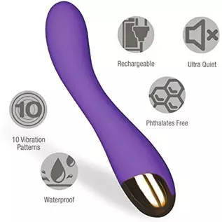 Edonista - Geneve - G Spot Vibrator (Purple & Gold)