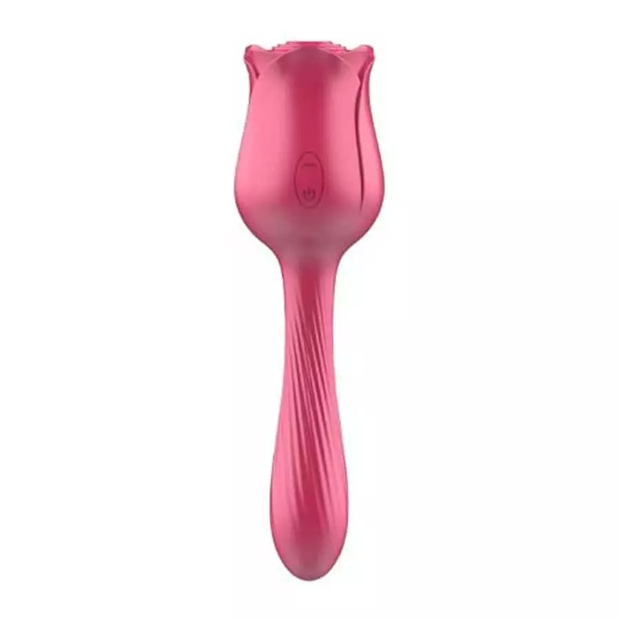 Rose Vibrator, 2 in 1 Rechargeable G Spot Clitoris Stimulator Vibrator, with 10 Vibrations and 10 Frequencies Sucking, Ultra Sof Rose Vibrator, 2 in 1 Rechargeable G Spot Clitoris Stimulator Vibrator, with 10 Vibrations and 10 Frequencies Sucking, Ultra Sof