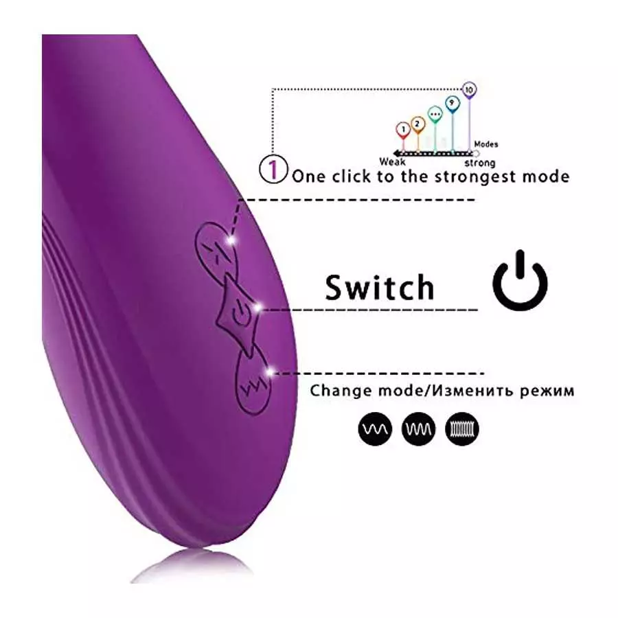 G Spot Vibrator, Dildo Toys with Modes for in Waterproof, Sensory Toys Birthday Gifts for Woman-(Red)