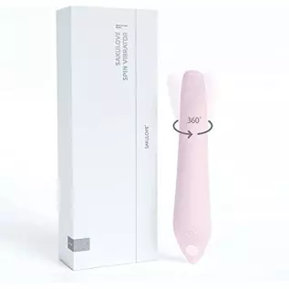 Sakulove Spin Clitoral and G-Spot Vibrator, Quiet & Waterproof, Rechargeabl, Rotation Vibration, (Pink)