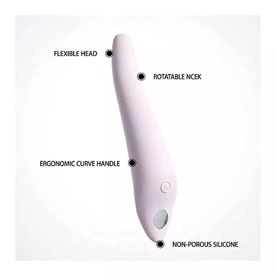 Sakulove Spin Clitoral and G-Spot Vibrator, Quiet & Waterproof, Rechargeabl, Rotation Vibration, (Pink)