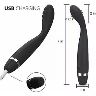 [WALLER PAA] Slim Bendable Clitoral G Spot Vibrator Massager Wand Beginner Sex Toys for Women